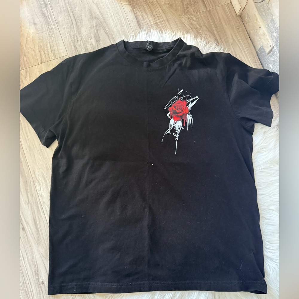 Podusa Black Cotton T-Shirt